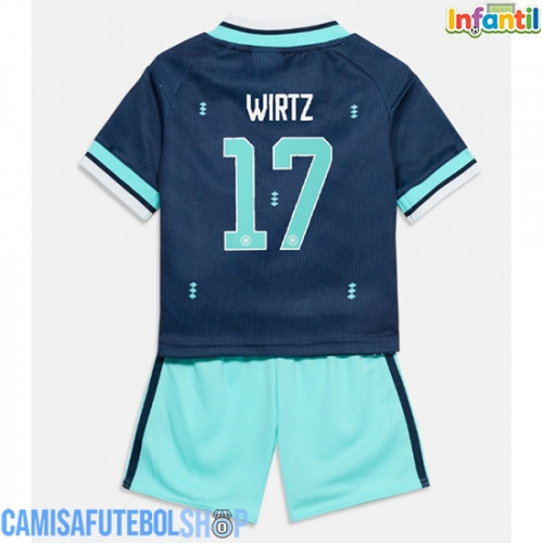 Camisa de time de futebol Alemanha Florian Wirtz #17 Replicas 2º Equipamento Infantil Mundo 2026 Manga Curta (+ Calças curtas)